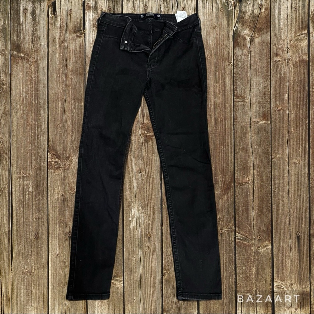 Hollister Black skinny jeans Size 9S W29 L 26 High Rise